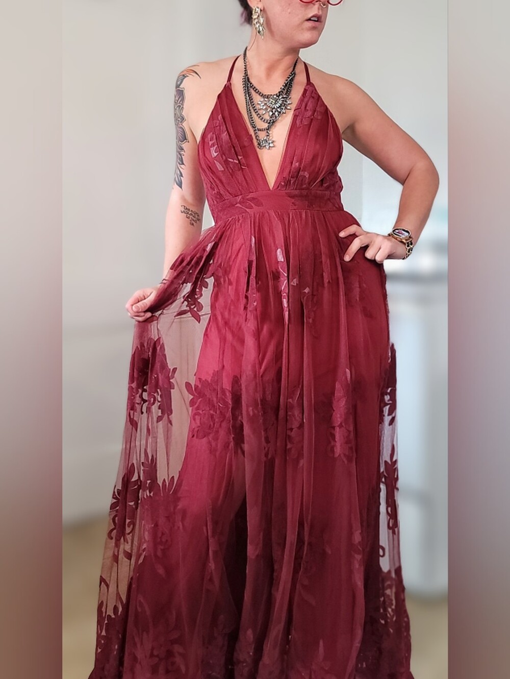 Showpo x Luxxel Promenade Maxi Dress